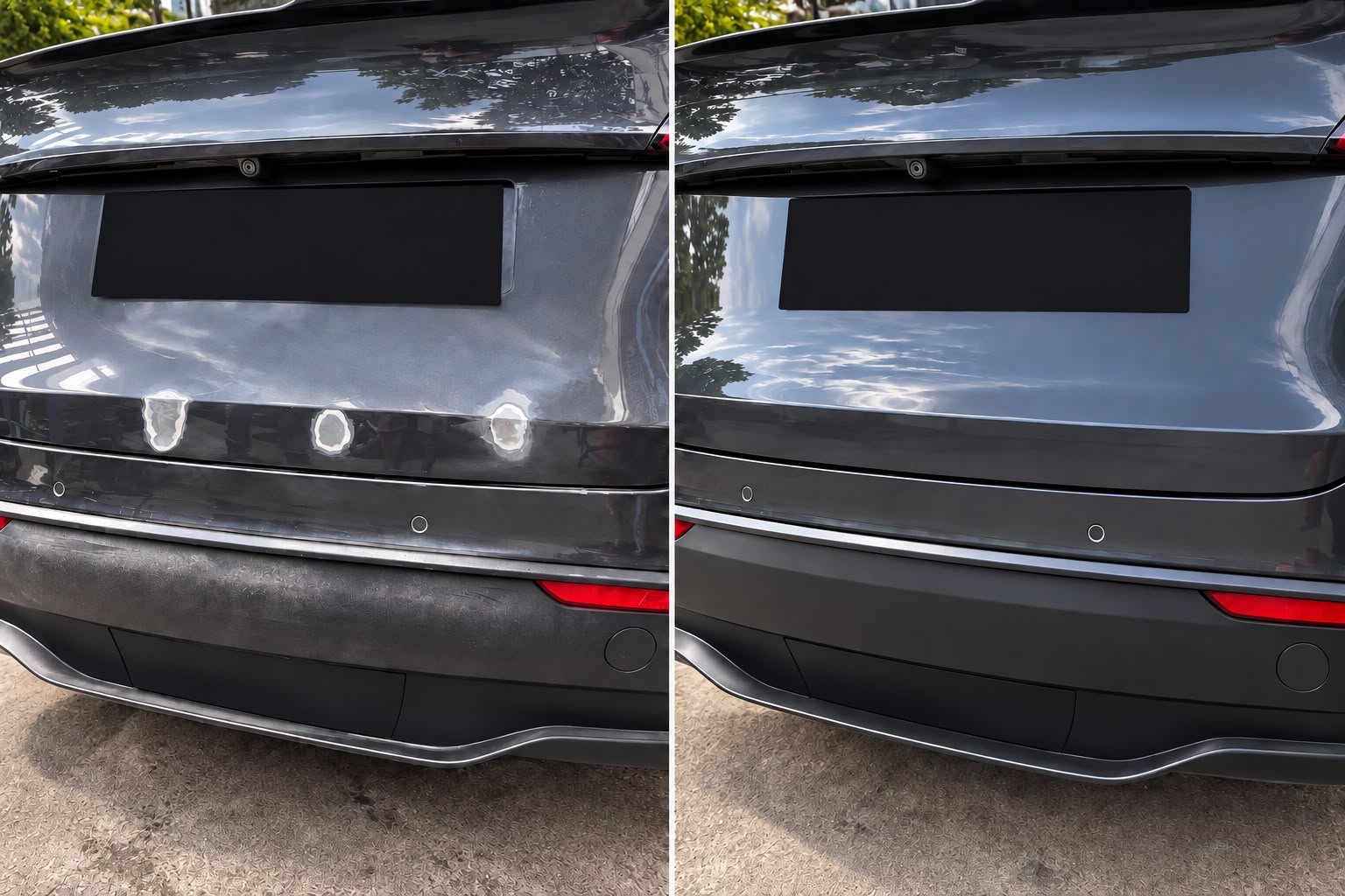 Photo shows Car Dent Repair